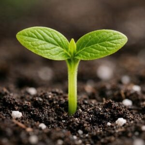 seedling, sprout, growth, nature, green, soil, earth, plant, life, garden, macro, spring, agriculture, environment, organic, fresh, beginnings, leaf, dirt, ecology, ai generated