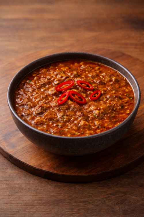 Chicken Gravy - A comforting, thick and savoury gravy adorned in subtle spices. Warm, aromatic, and deeply satisfying.
